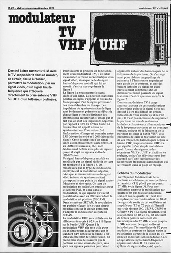 modulateur TV VHF/UHF