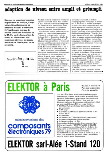 adaption de niveau entre ampli et préampli