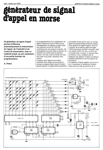 gênêrateur de signal d`appel en morse