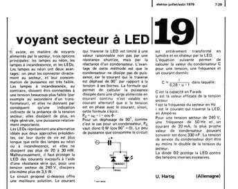 voyant secteur à LED