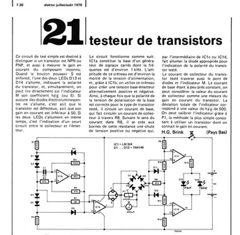 testeur de transistors