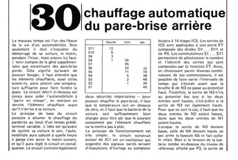 chauffage automatique du pare-brise arrière 