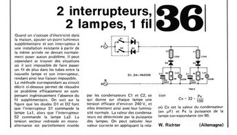 2 interrupteurs, 2 lampes, 1 fil