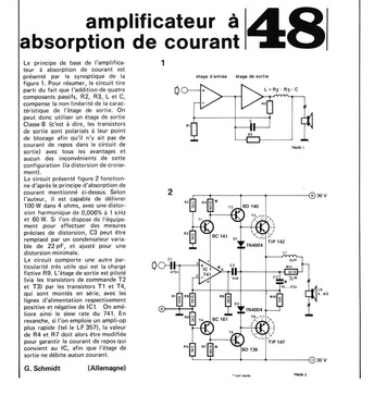 amplificateur à absorption de courant