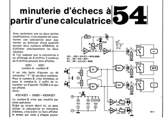 minuterie d`échecs à partir d`une calculatrice