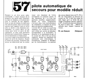 pilote automatique de secours pour modèle réduit