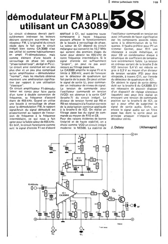 démodulateur FM à PLL utilisant un CA3089