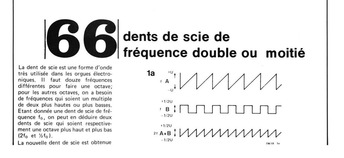 dents de scie de fréquence double ou moitié