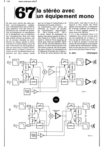la stéréo avec un équipement mono