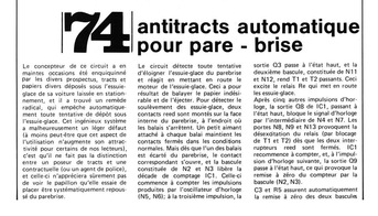 antitracts automatique pour pare - brise