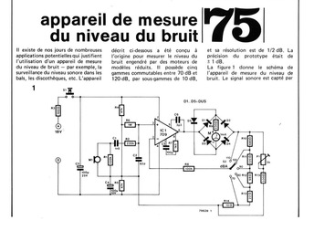 appareil de mesure du niveau du bruit