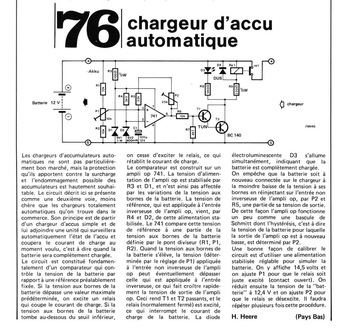 chargeur d`accu automatique