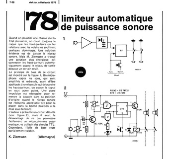 limiteur automatique de puisance sonore