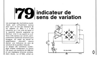 indicateur de sens de variation