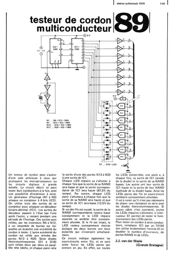 testeur de cordon m ulticontl·ucteur