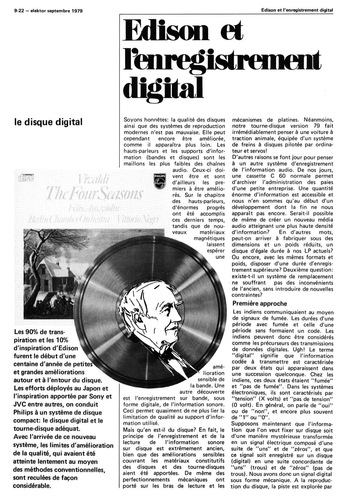 Edison et l` en registrement digital