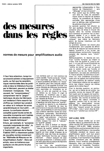 Des mesures dans les règles