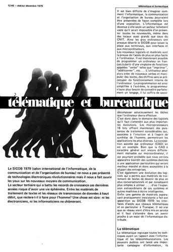 télématique et bureautique