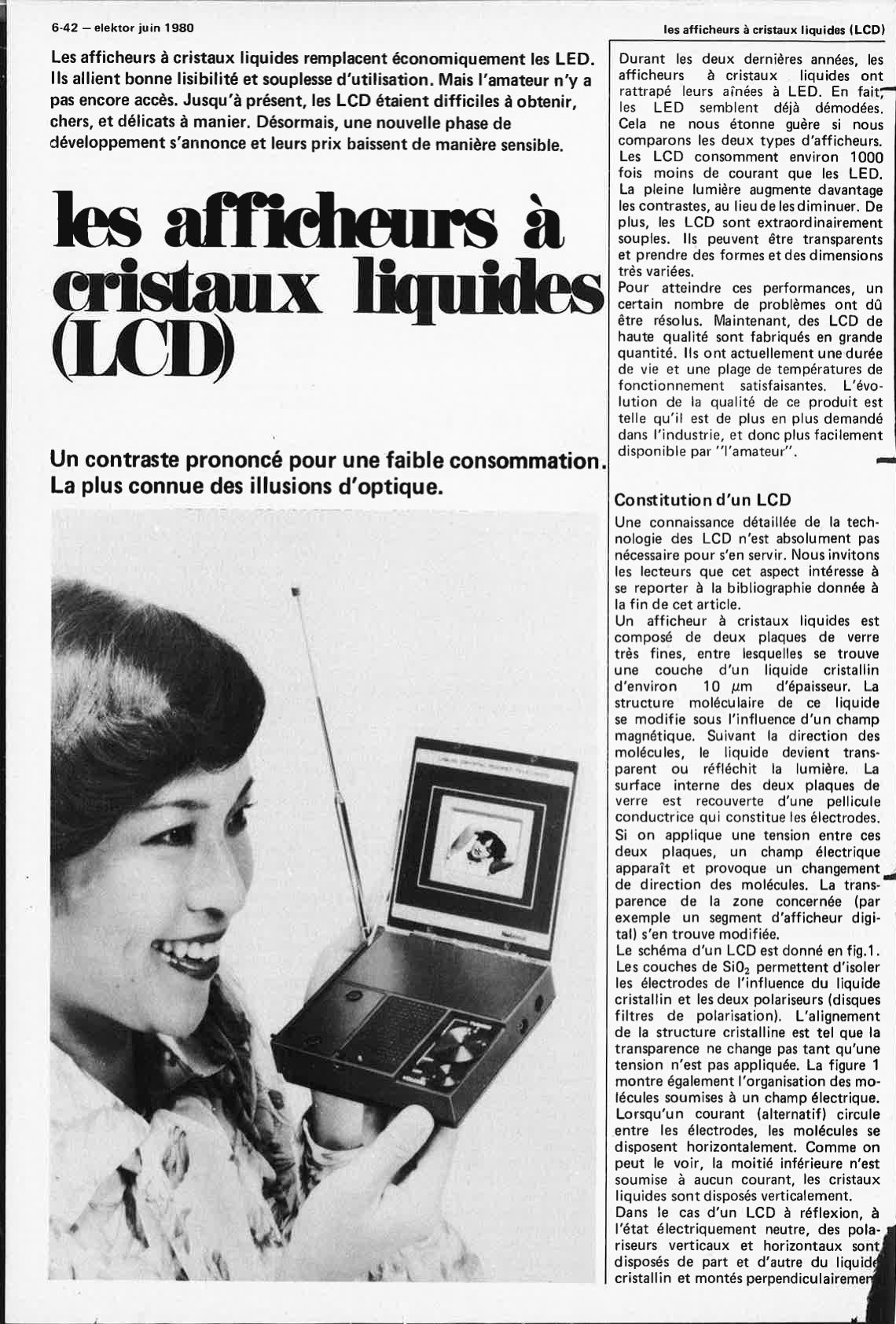 Les afficheurs à cristaux liquides (LCD)