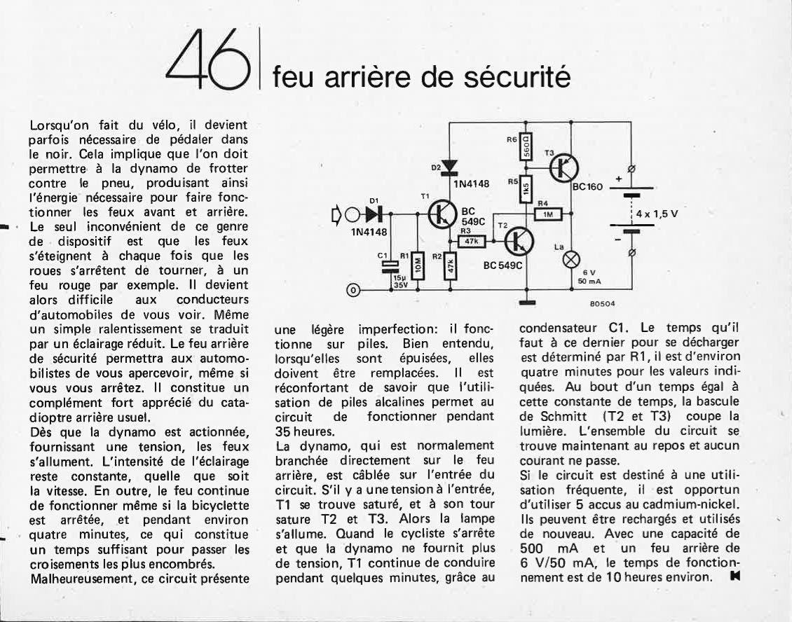 Feu arrière de sécurité