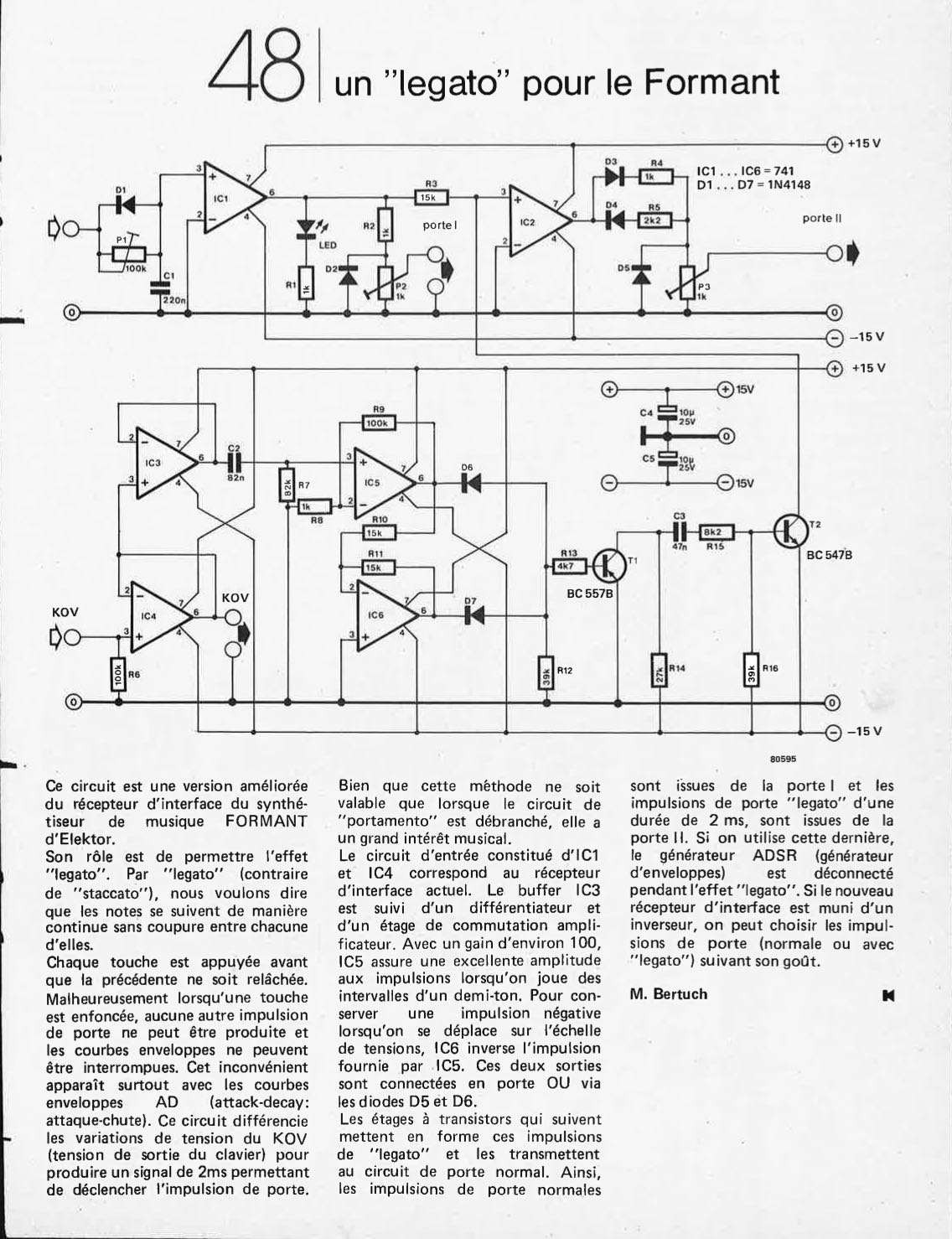 Un legato pour le Formant