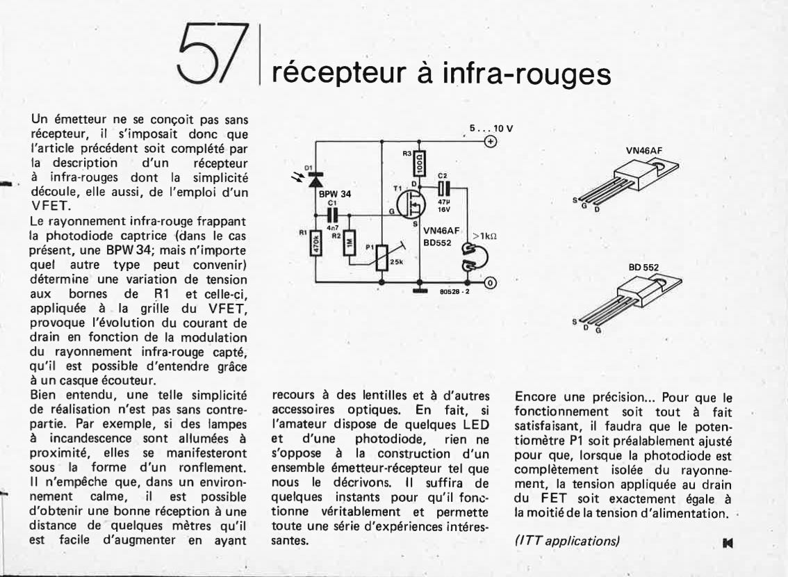 Récepteur à infrarouges