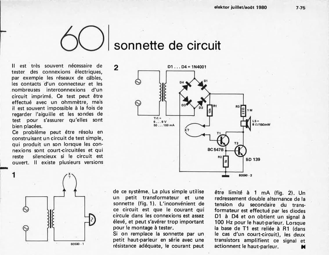 Sonnette de circuit