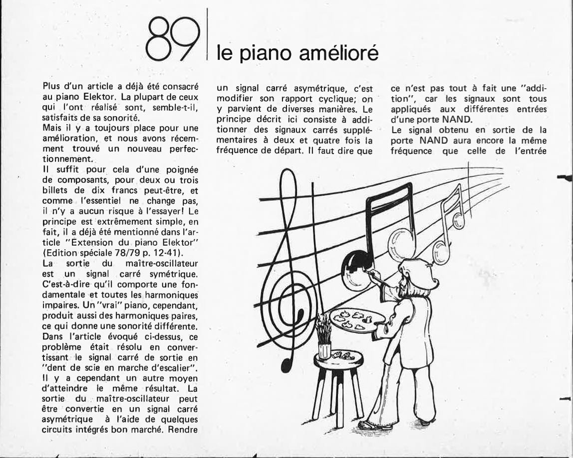 Piano amélioré