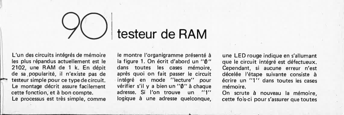 Testeur de RAM