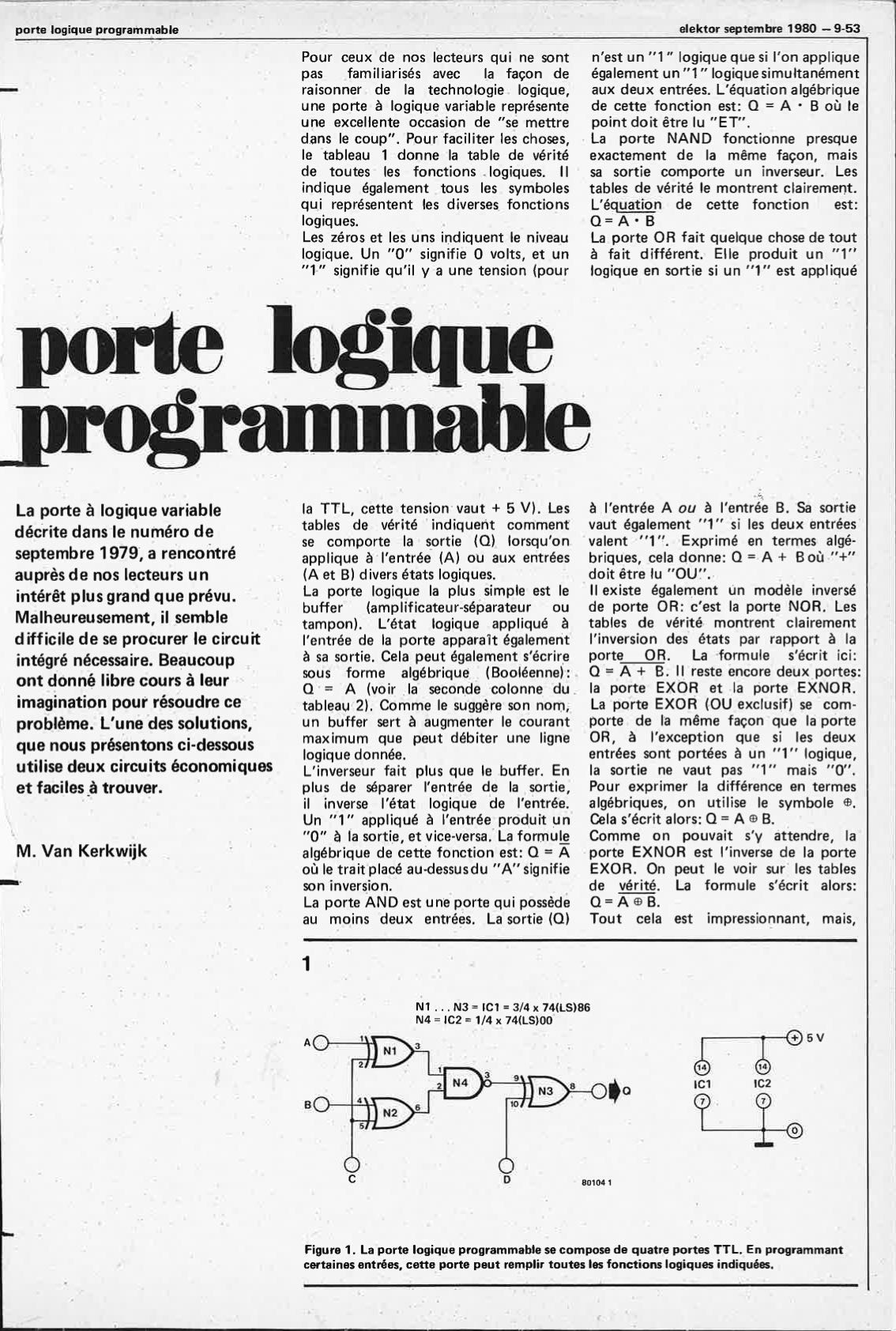 Porte à logique programmable