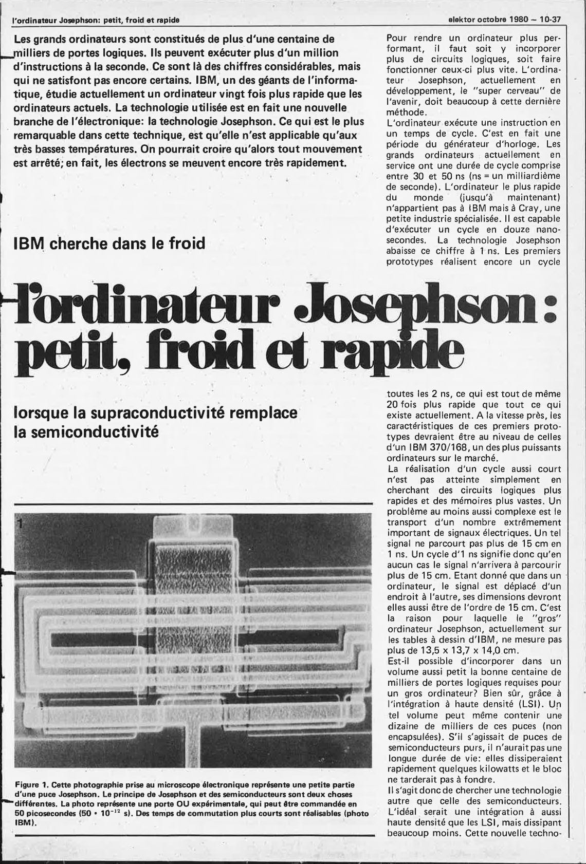 L`ordinateur Josephson