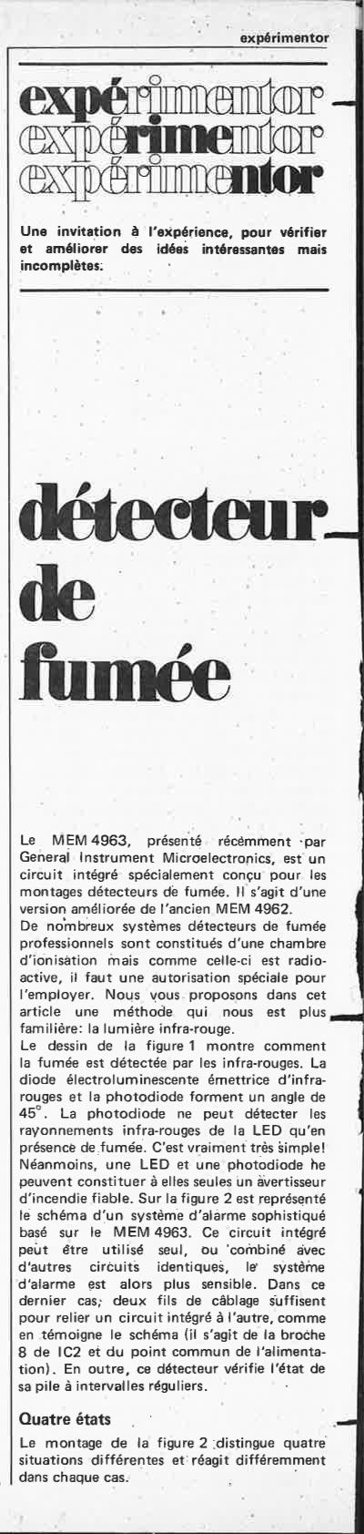 Détecteur de fumée