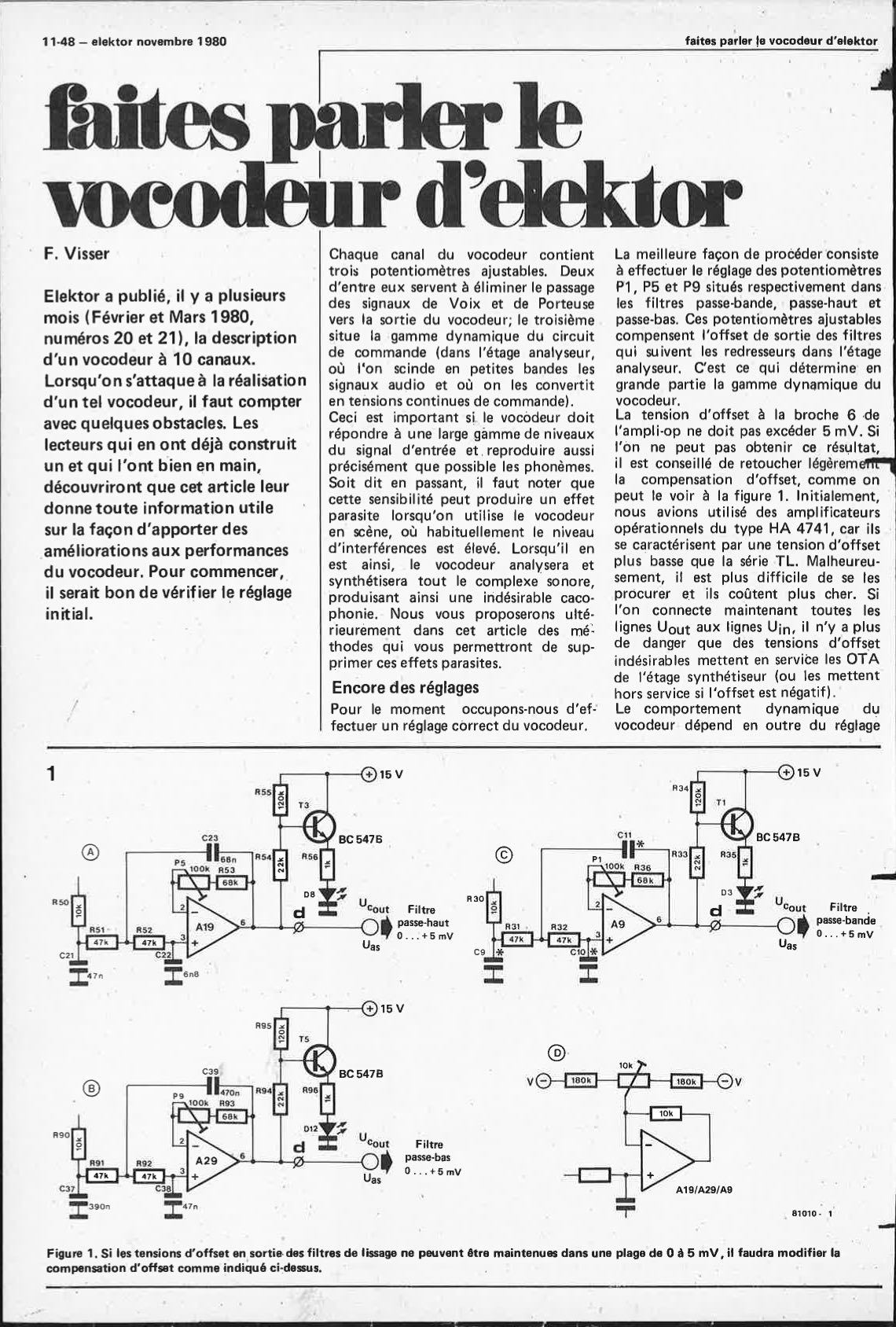 Faites parler le Vocodeur d`Elektor