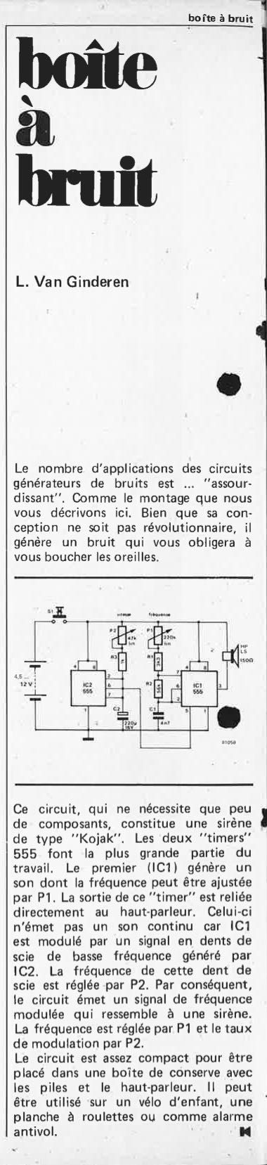 boîte à bruit