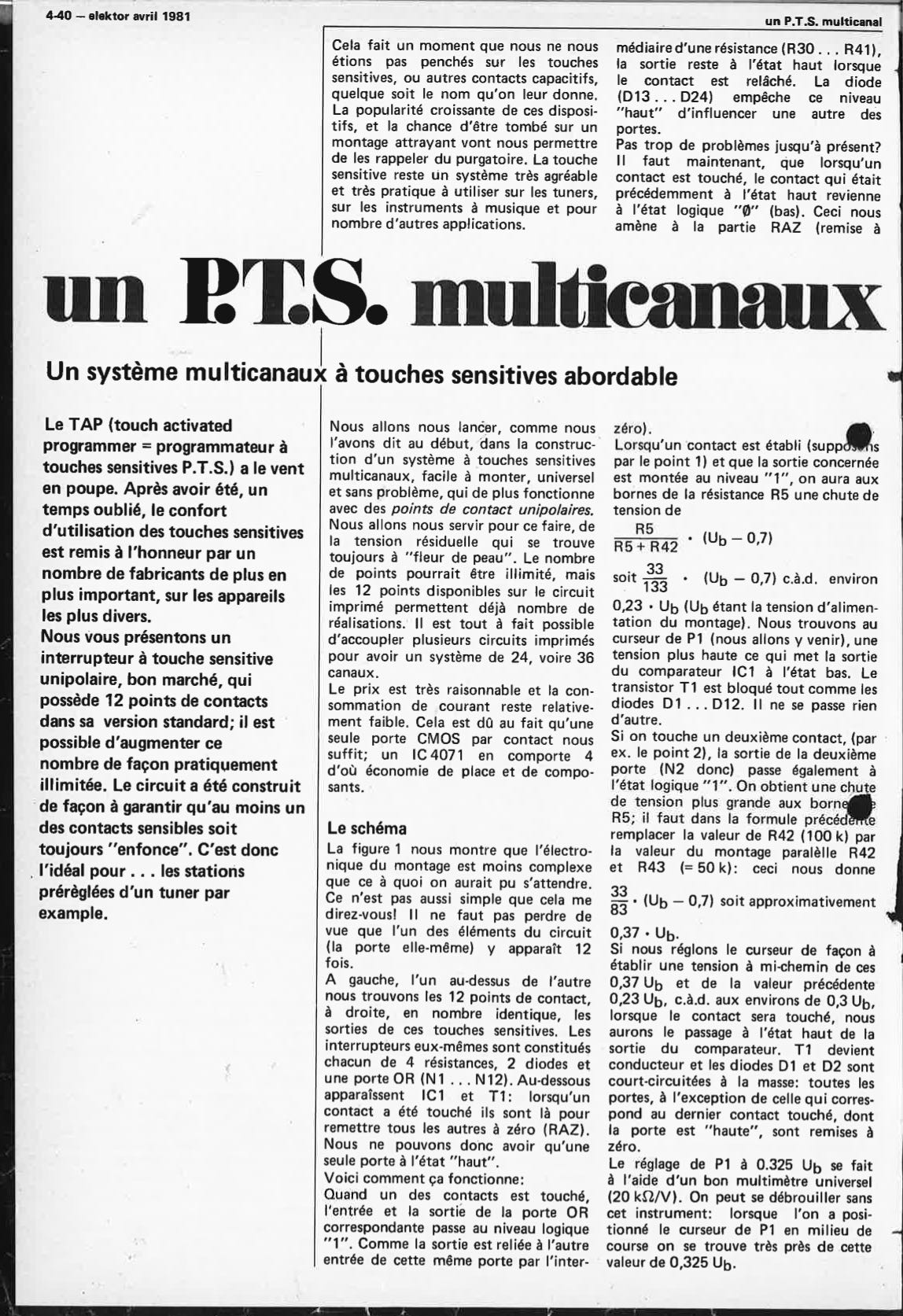 un P.T.S. multicanaux