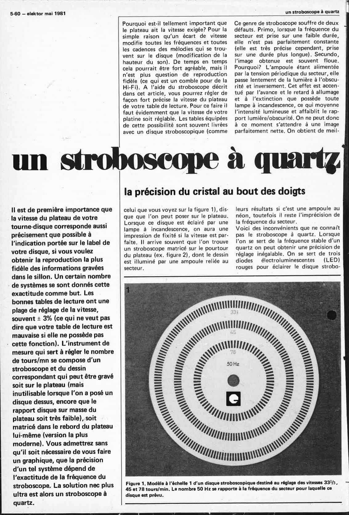 stroboscope à quartz