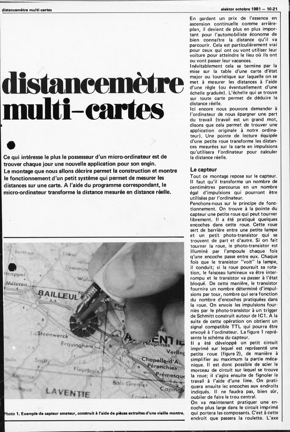 distancemètre multi-cartes