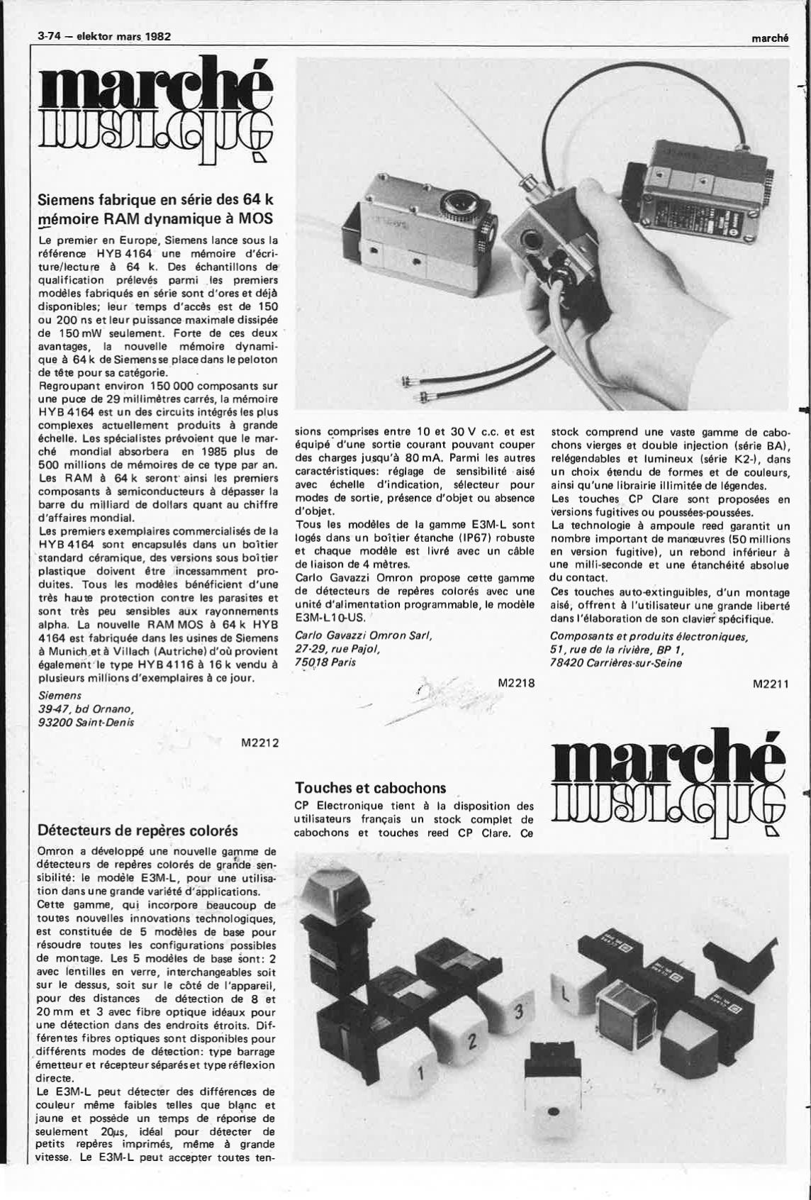 marché mars 1982