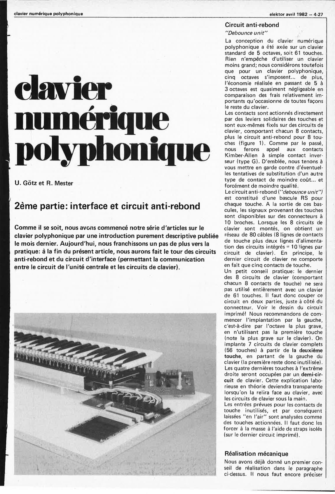 clavier numérique polyphnoque