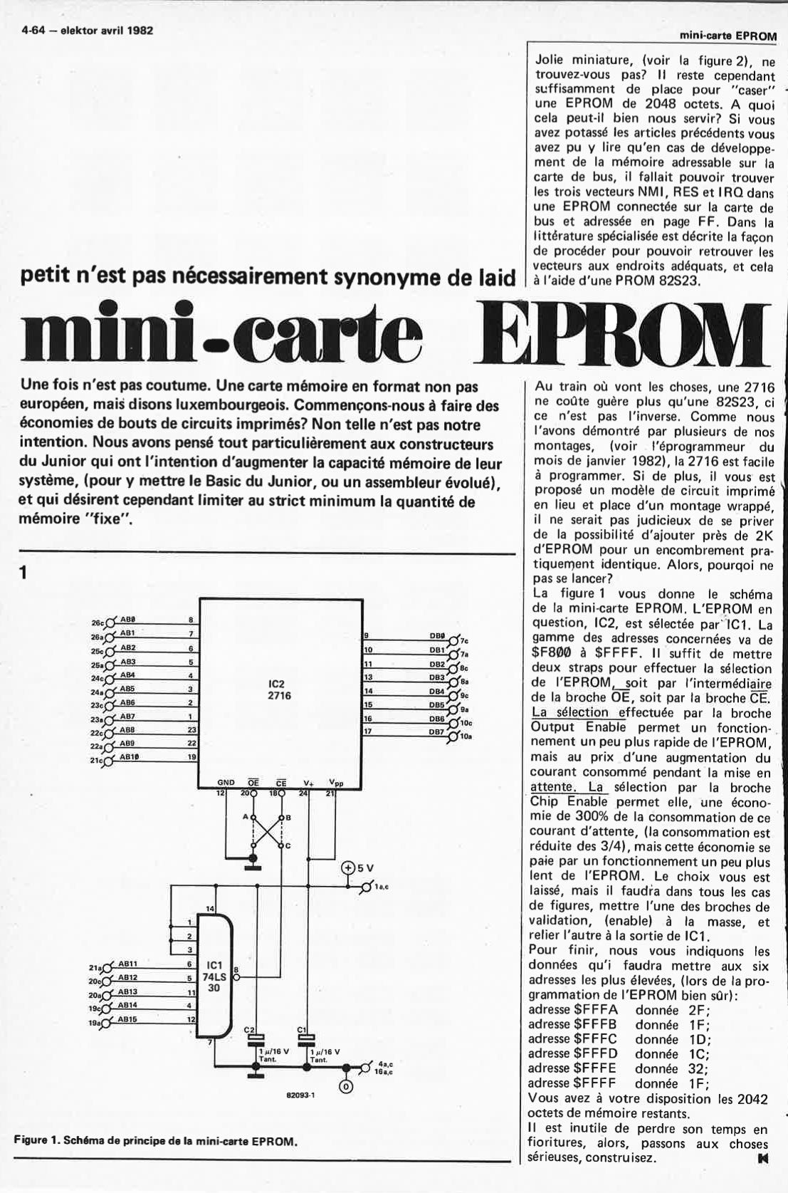mini-carte EPROM
