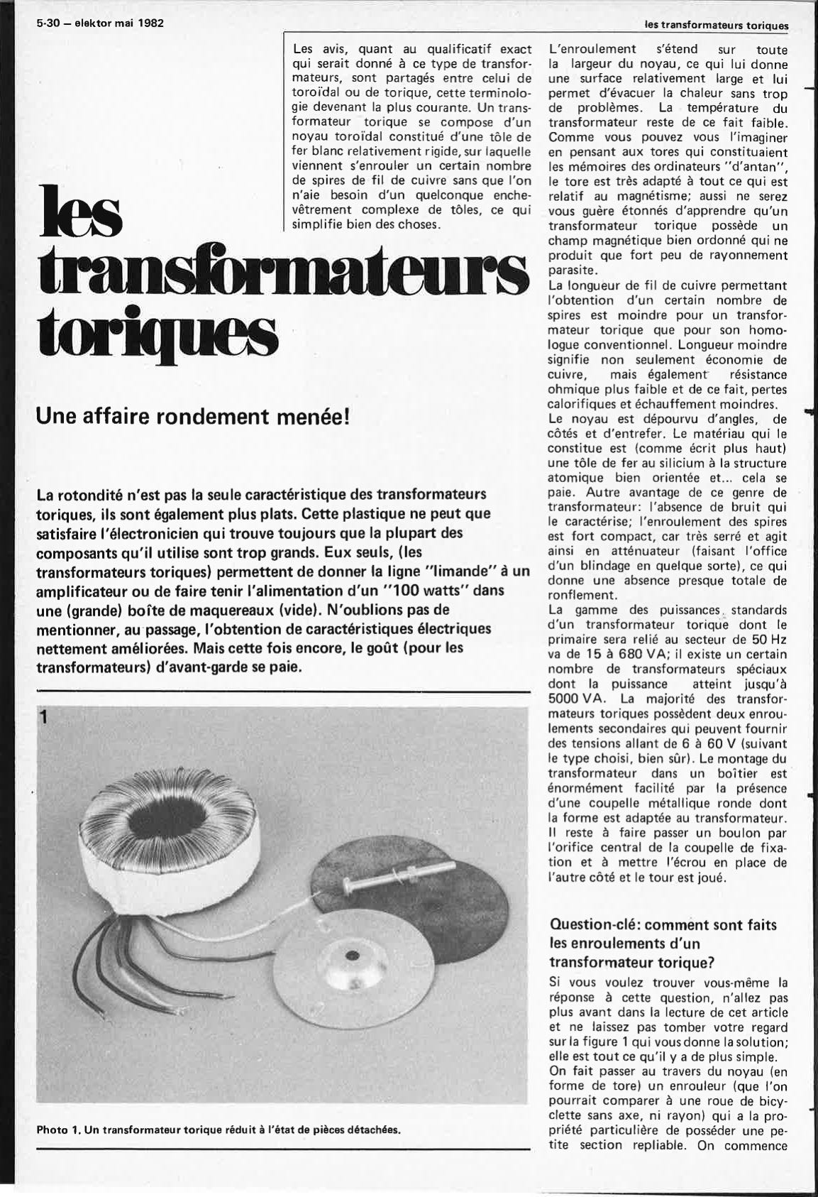 les transformateurs toriques