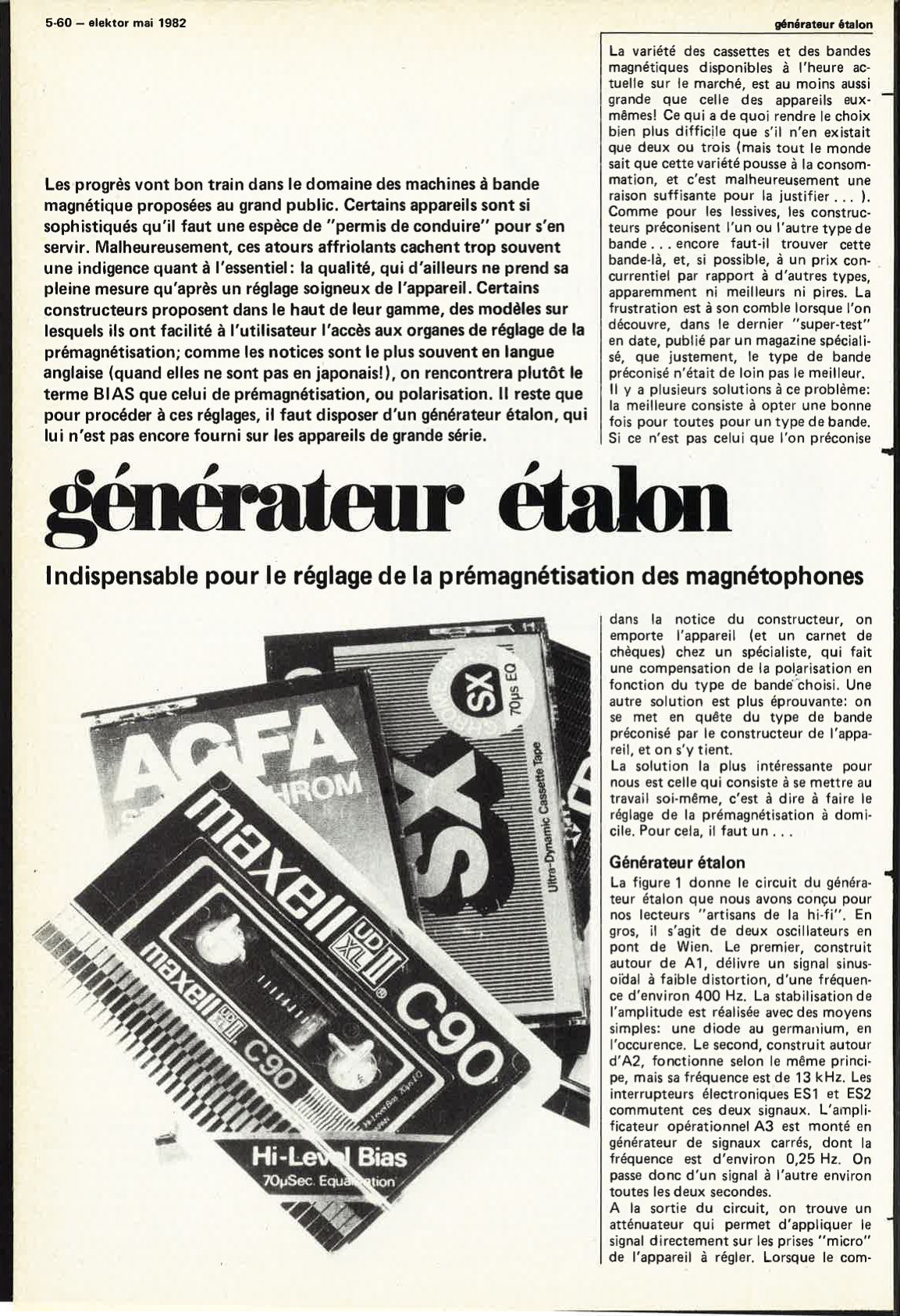 générateur étalon