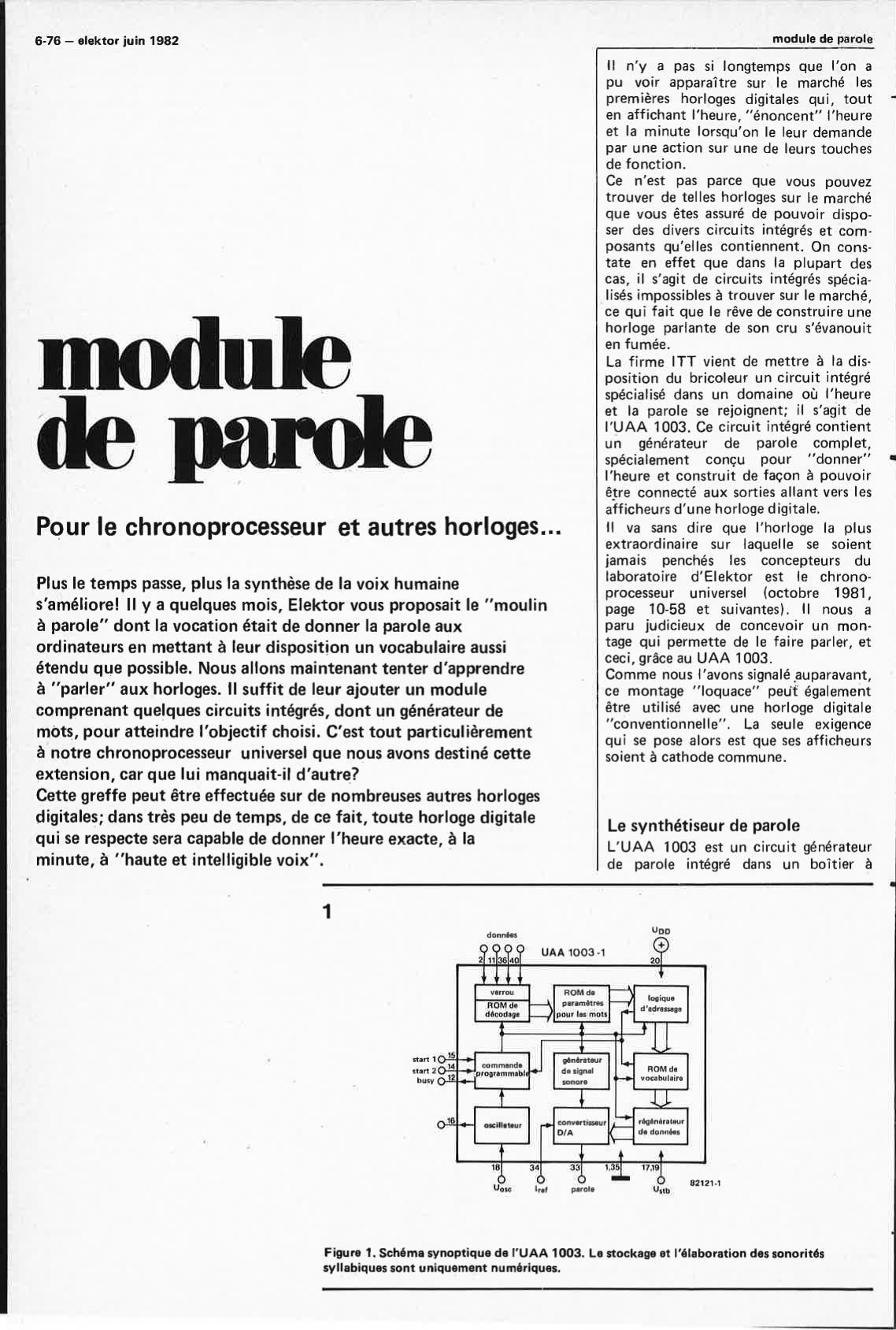 module de parole