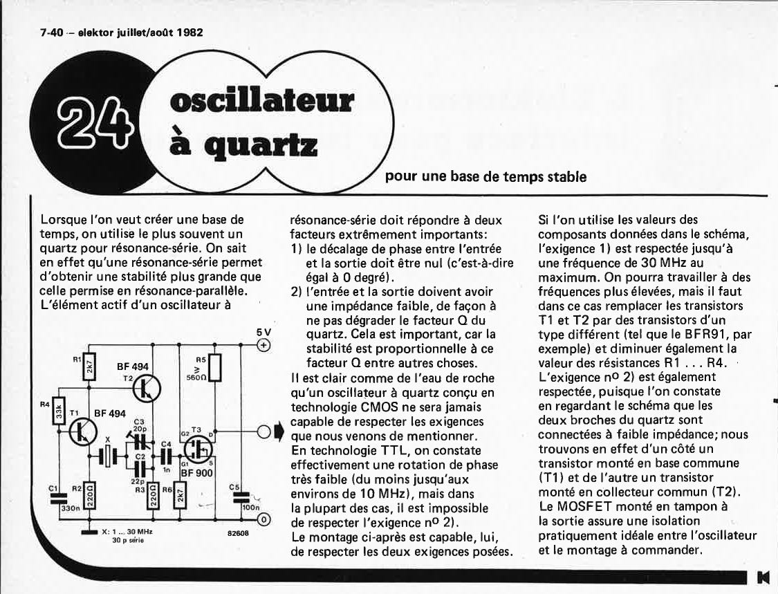 "oscillateur
` a quartz"