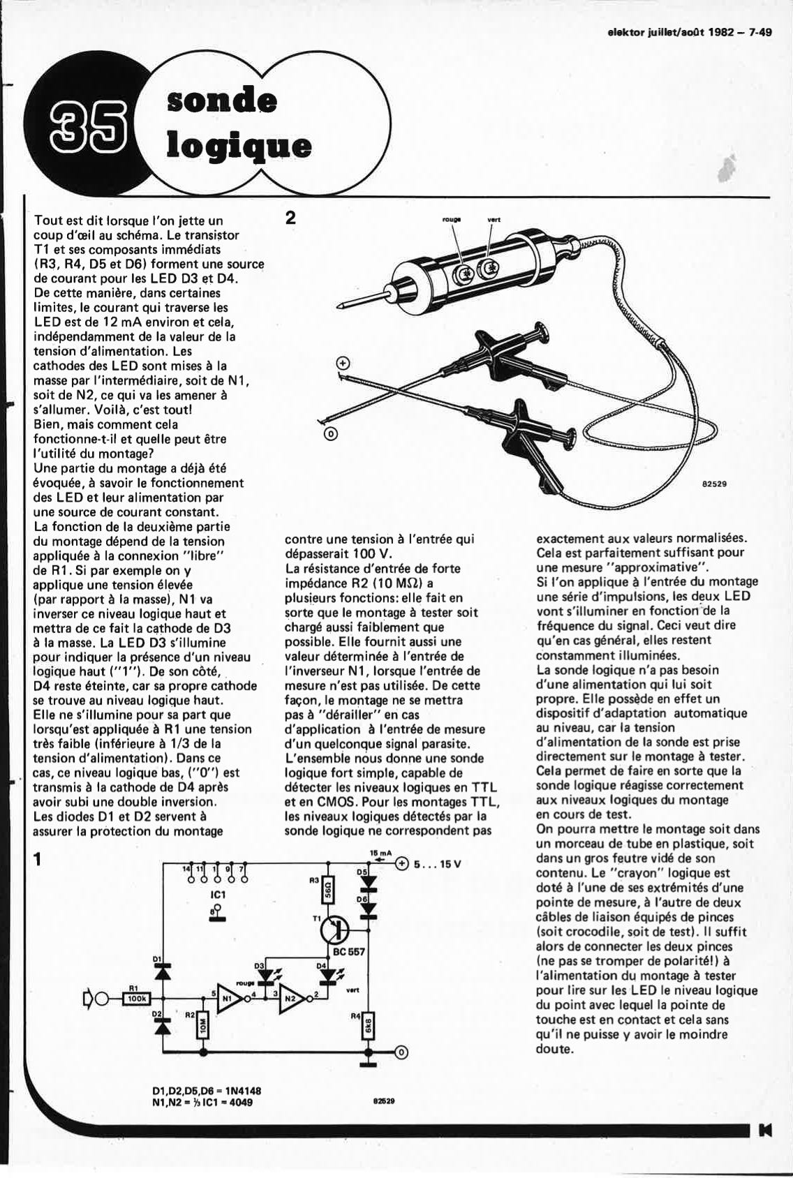 "sonde
logique"