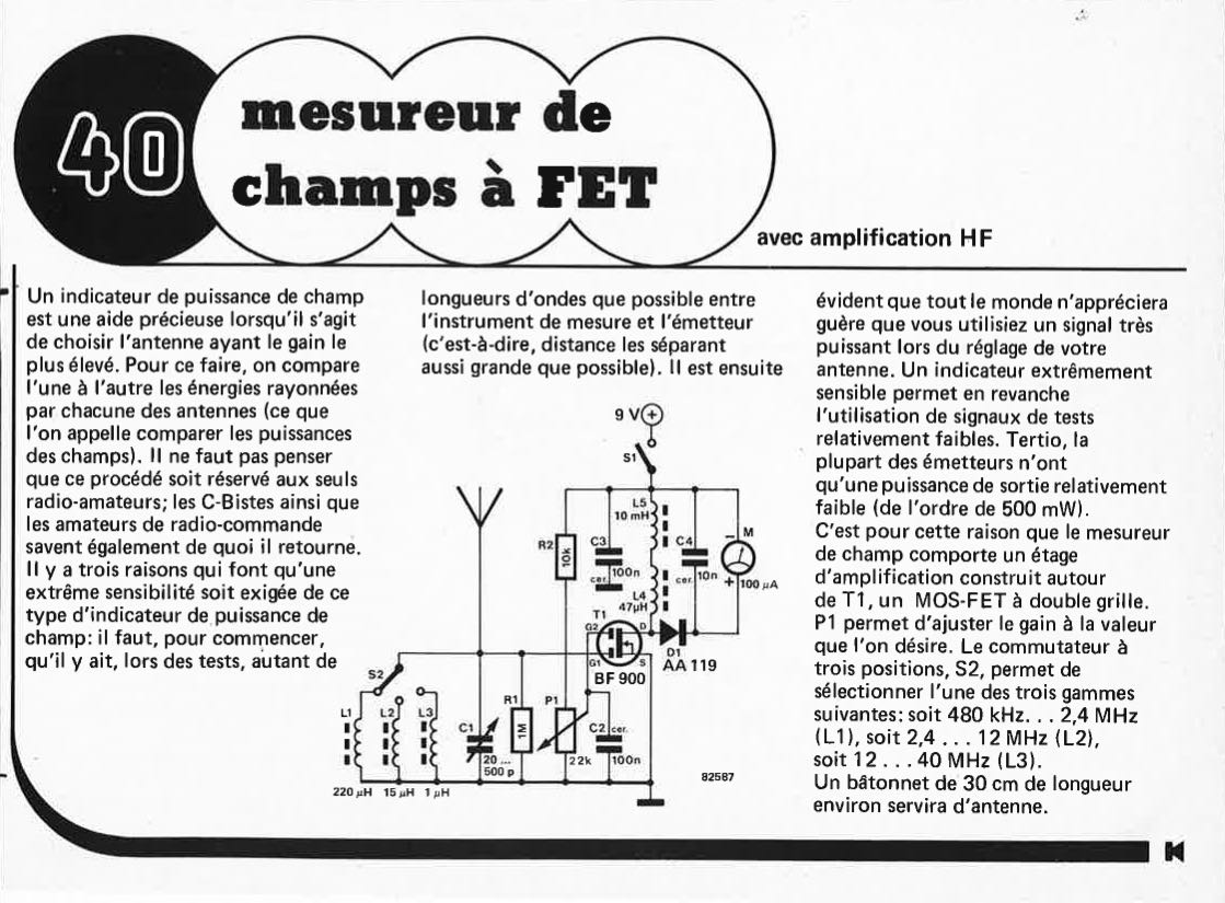 "n1esureur de
chaD1ps à FET"