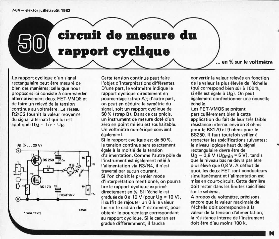 "circuit de D1esare da
rapport cyclique"