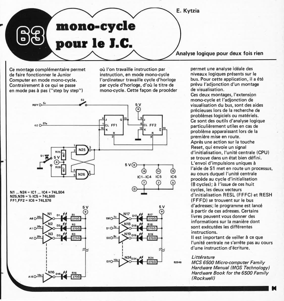 mono-cycle pour le J.C.