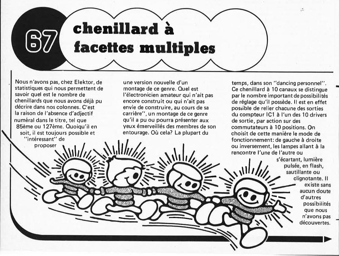 chenillard à facettes multiples