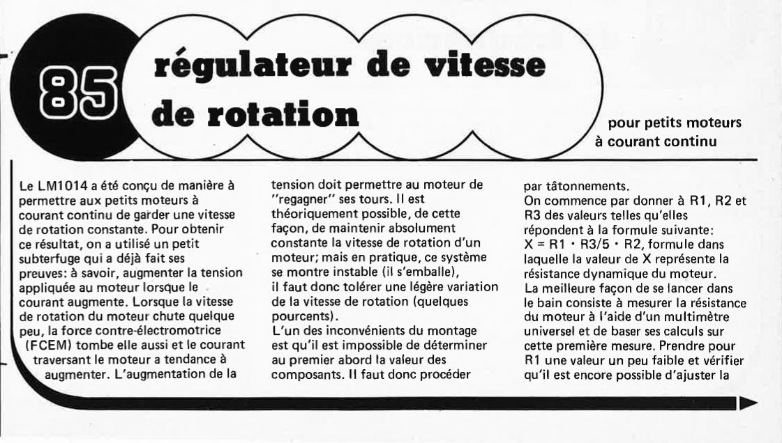 Régulateur de vitesse de rotation